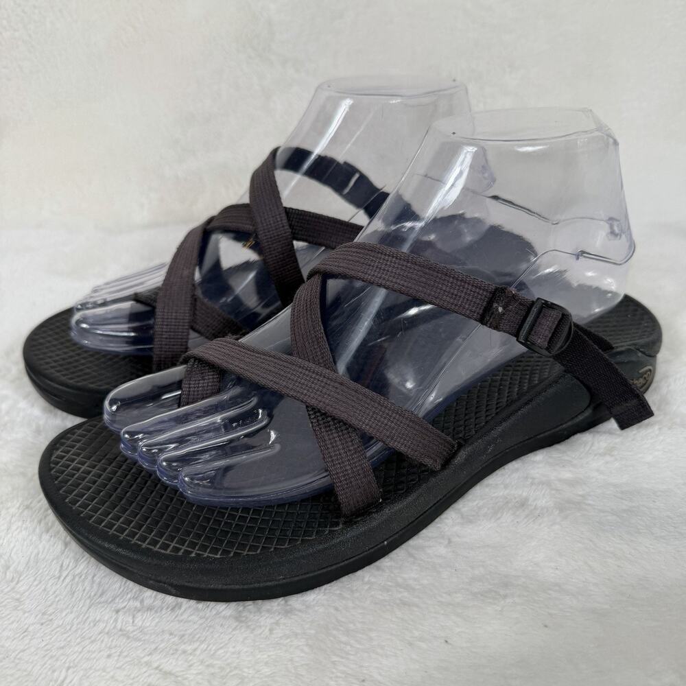 Chaco Zong EcoTread Women’s Size 9 Black Toe Loop Strappy Sport Sandals